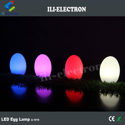 USB Charging Plastic Egg Shaped LED Lights Wireless With Rechargeable Lithium Battery
