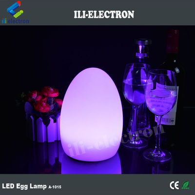 USB Charging Plastic Egg Shaped LED Lights Wireless With Rechargeable Lithium Battery