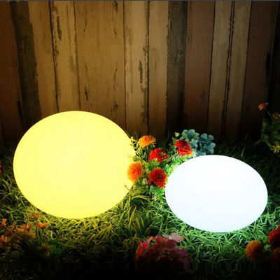 PE Plastic LED Stone Light Waterproof Rechargeable Color Changing For Home Decoration