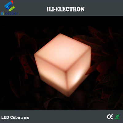 Remote control waterproof colorful plastic led cube light