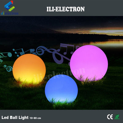 PE plastic waterproof led shower ball light