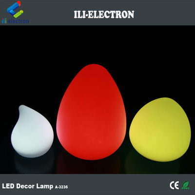 Plastic Outdoor Egg Shaped LED Lights 4400mah With Waterdrop Style
