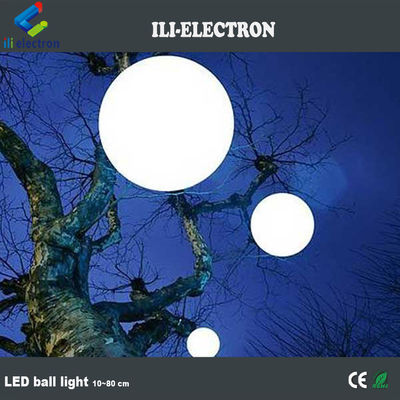 PE Plastic colorful outdoor hanging led light balls