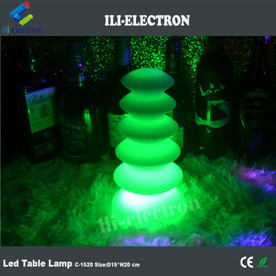 16 colors changing plastic led table lamps