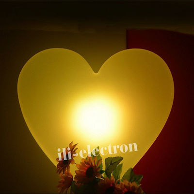 Heart shape illuminated led decorative lamp