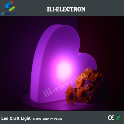 Heart shape illuminated led decorative lamp