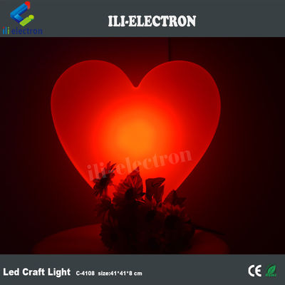 Heart shape illuminated led decorative lamp