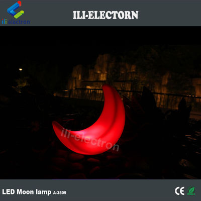 patio moon shaped illuminated decorative lamp
