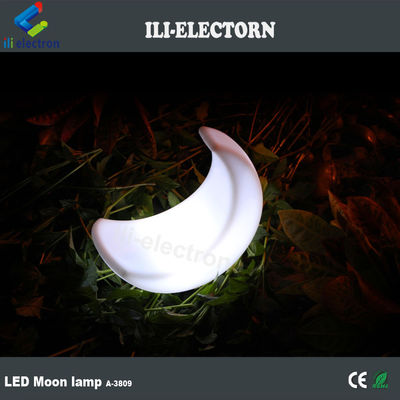 illuminated moon shaped led table lamp