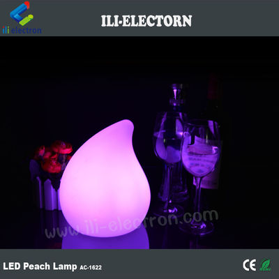 colorful peach shape plastic Mini modern table lamp