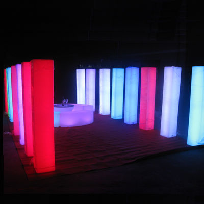 Illuminated Glow Event Pillars For Wedding And Party
