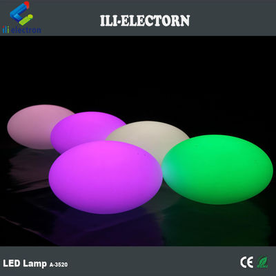 Shining Fantastic Plastic Rechargeable LED Oval Decorative Ball Bar Furniture