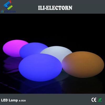 Shining Fantastic Plastic Rechargeable LED Oval Decorative Ball Bar Furniture