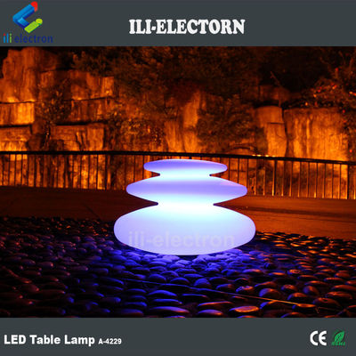 remote control muti-color led plastic rock shape table lamp for sale