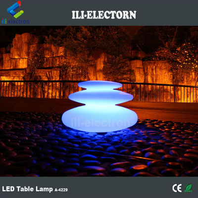 remote control muti-color led plastic rock shape table lamp for sale
