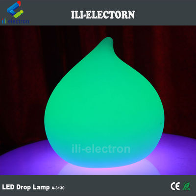 color changing illuminated plastic water drop lamps for sale