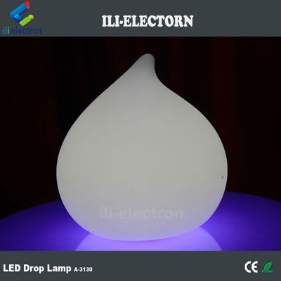 color changing illuminated plastic water drop lamps for sale