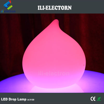 color changing illuminated plastic water drop lamps for sale