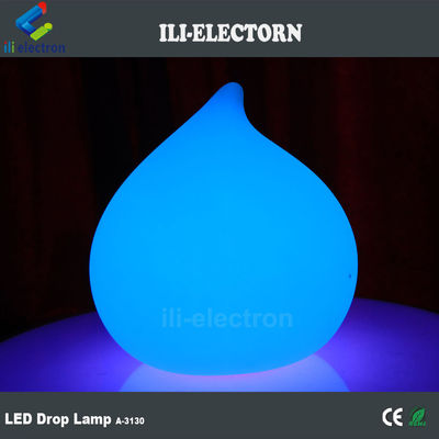 color changing illuminated plastic water drop lamps for sale