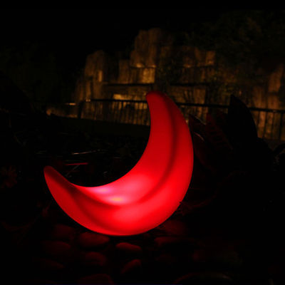2023 small moon shape illuminated christmas led decor lamps