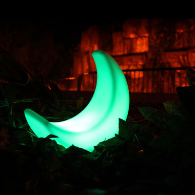 2023 small moon shape illuminated christmas led decor lamps