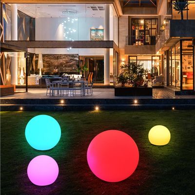 100%PE Plastic remote control rechargeable battery led light balls