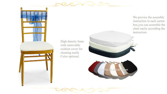 Golden Hotel restaurant Banquet chair Outdoor wedding bamboo chair