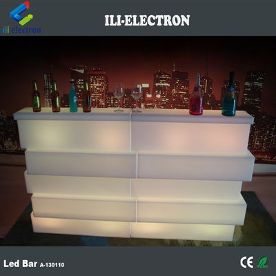 Plastic LED Mobile Bar Table 16 Colors Changing water resistant