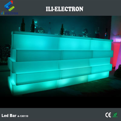 Plastic LED Mobile Bar Table 16 Colors Changing water resistant