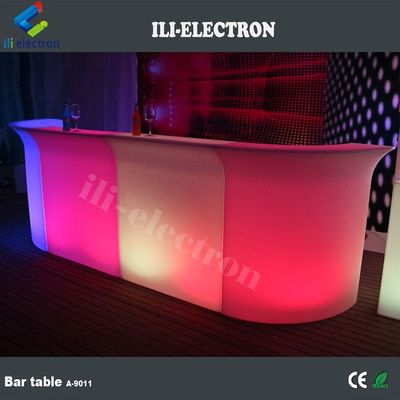 Remote Colorful Illuminated LED Glowing Corner Bar for Courtyard