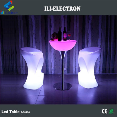 High End Metal Stand Led Stand Up Bar Tables Remote Control