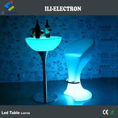 High End Metal Stand Led Stand Up Bar Tables Remote Control