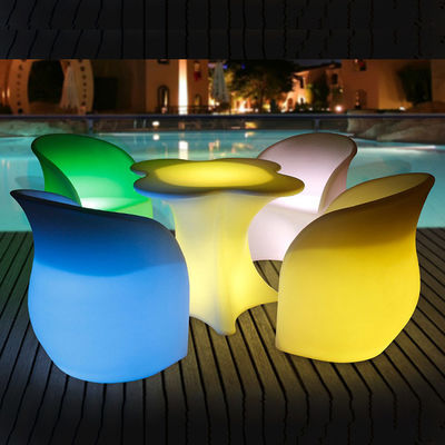 LED light furniture led flower garden furniture set