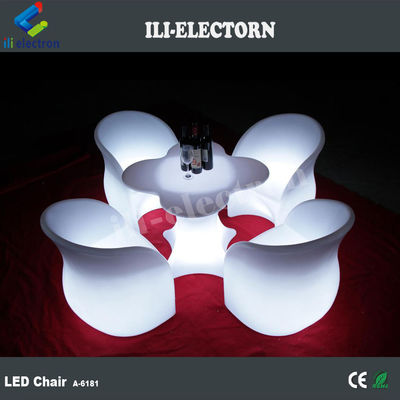 LED light furniture led flower wine bar table set