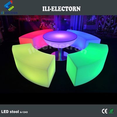 electronic poker table chair glowing table LED furniture set