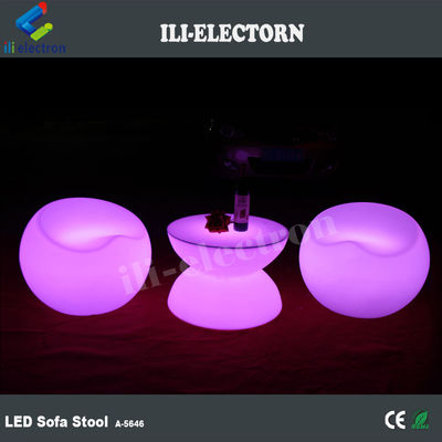 Garden bar Plastic LED Light Up Furniture stool table Waterproof