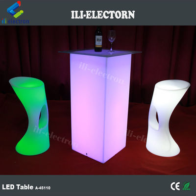 Modern RGB LED Glow Furniture Tables With Rechargeable Lithium Battery