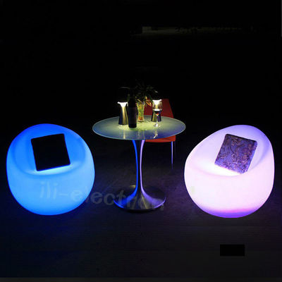 Living Room Chairs Back Rest Sofa Couch LED Plastic Stool