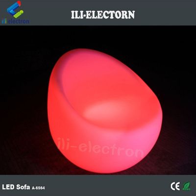 Living Room Chairs Back Rest Sofa Couch LED Plastic Stool