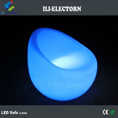 Living Room Chairs Back Rest Sofa Couch LED Plastic Stool