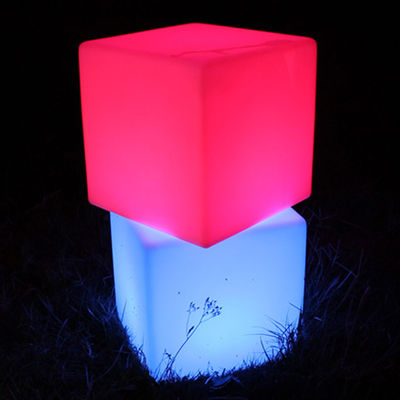 IP65 Waterproof Outdoor LED Cube Light 16 Colors Changing For Garden Stools