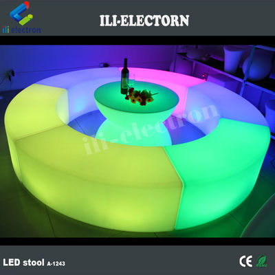 Color Changing LED Glow Furniture , Rechargeable LED Lounge Chair OEM