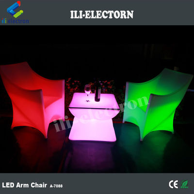 100%PE Plastic rechargeable RGB illuminated led sofa couch