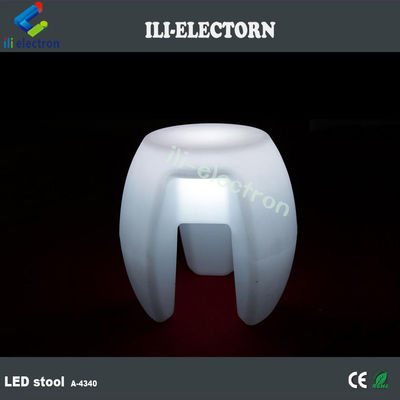 Colorful LED Glow Furniture , Bar Stacking Illuminated Stool Rechargeable