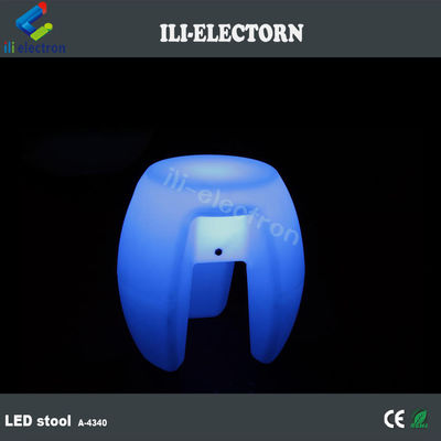 Colorful LED Glow Furniture , Bar Stacking Illuminated Stool Rechargeable