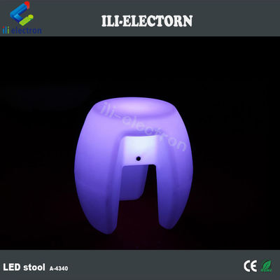 Colorful LED Glow Furniture , Bar Stacking Illuminated Stool Rechargeable