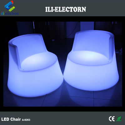 100%PE Plastic rechargeable RGB illuminated led sea horse glowing deck chair