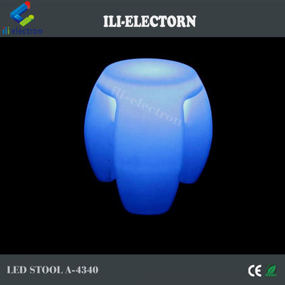 Popular plastic led bar stool with rechargeable battery