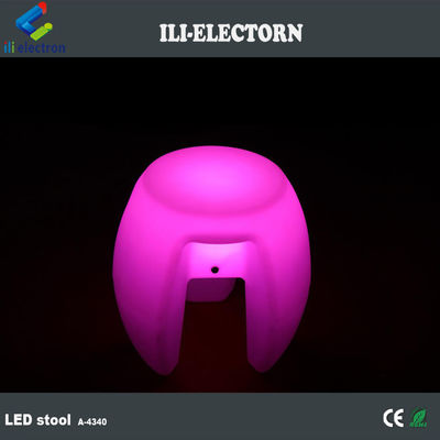 Popular plastic led bar stool with rechargeable battery