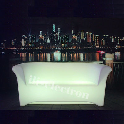 plastic color changing led furniture glowing long couch
